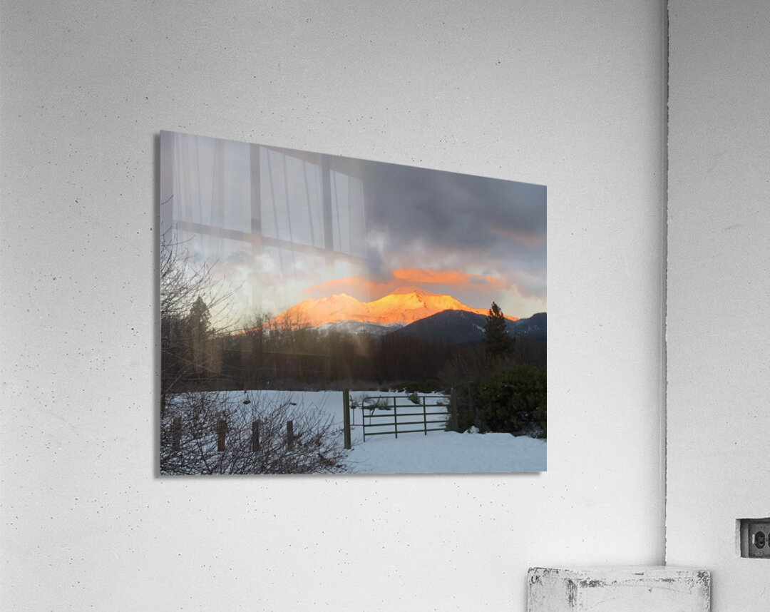 Gold Mountain Acrylic Print