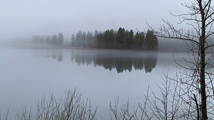 Winter Mist on Lake Siskiyou