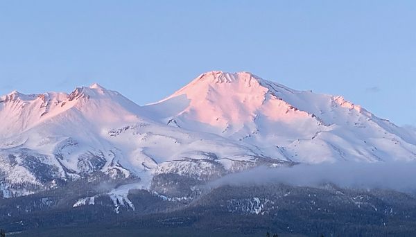 May Mount Shasta Glow Print