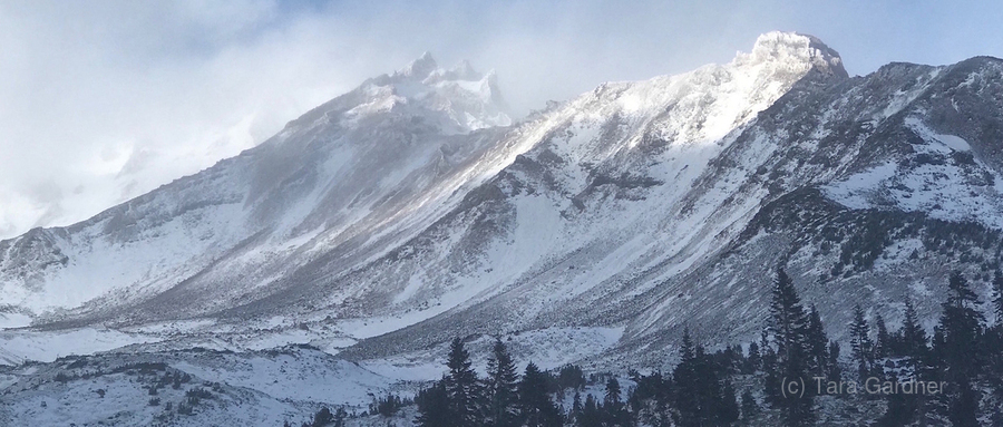 Mount Shasta First Snow  Print