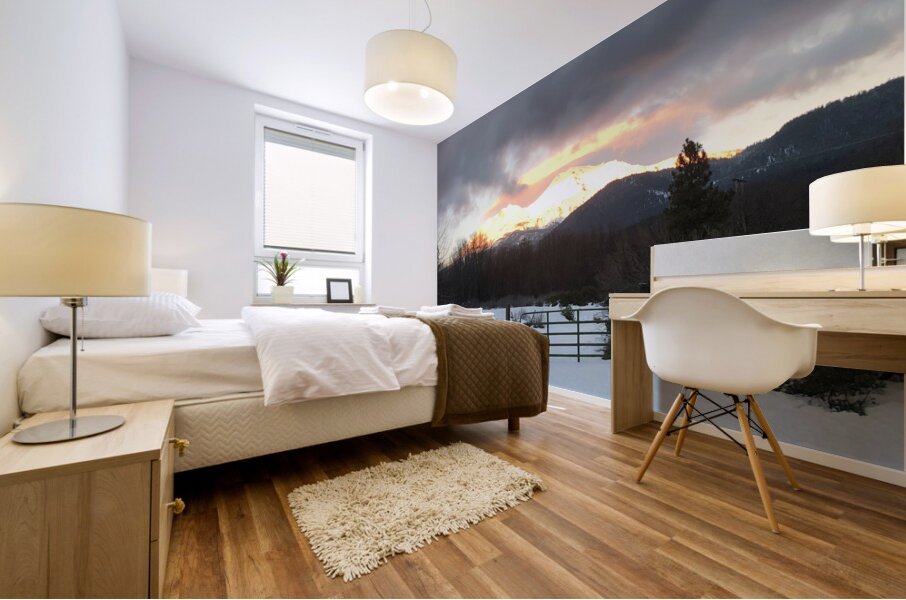 True Gold Alpenglow Mural print