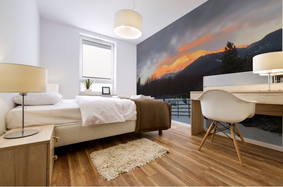 Gold Mountain Mural print