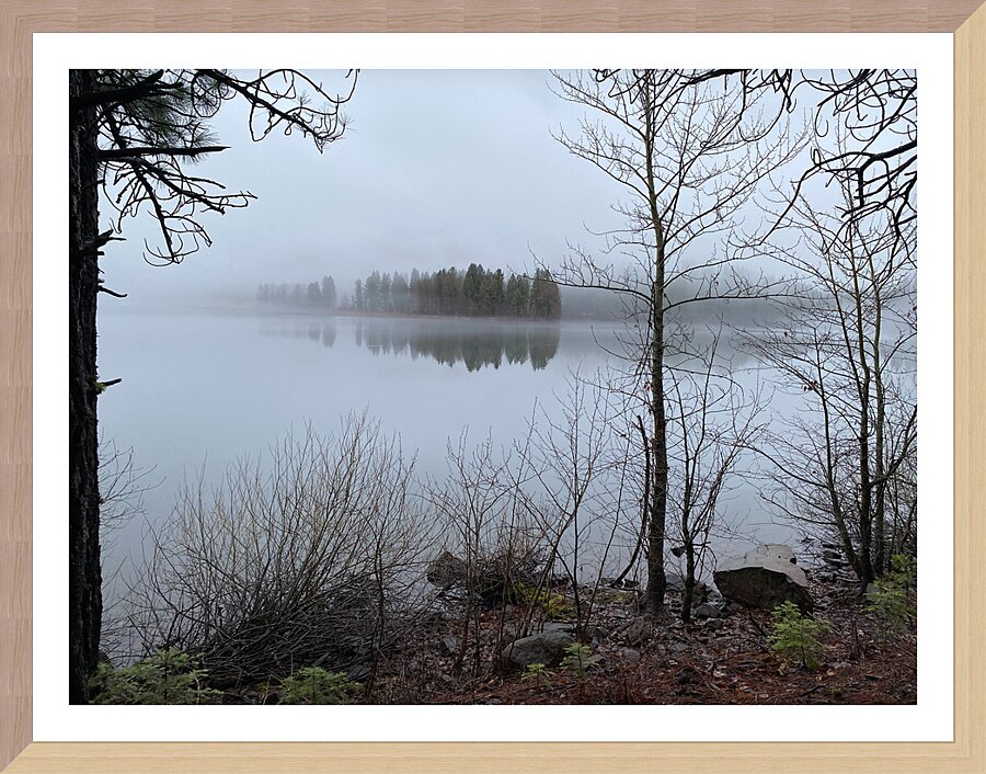 Winter at Lake Siskiyou Picture Frame print