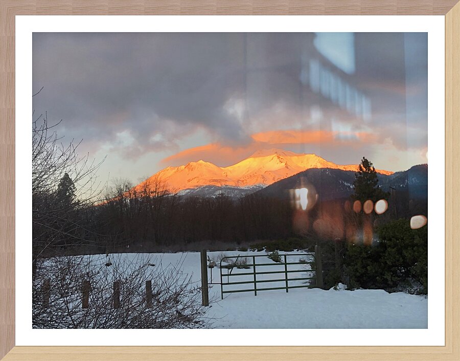 Gold Mountain Picture Frame print