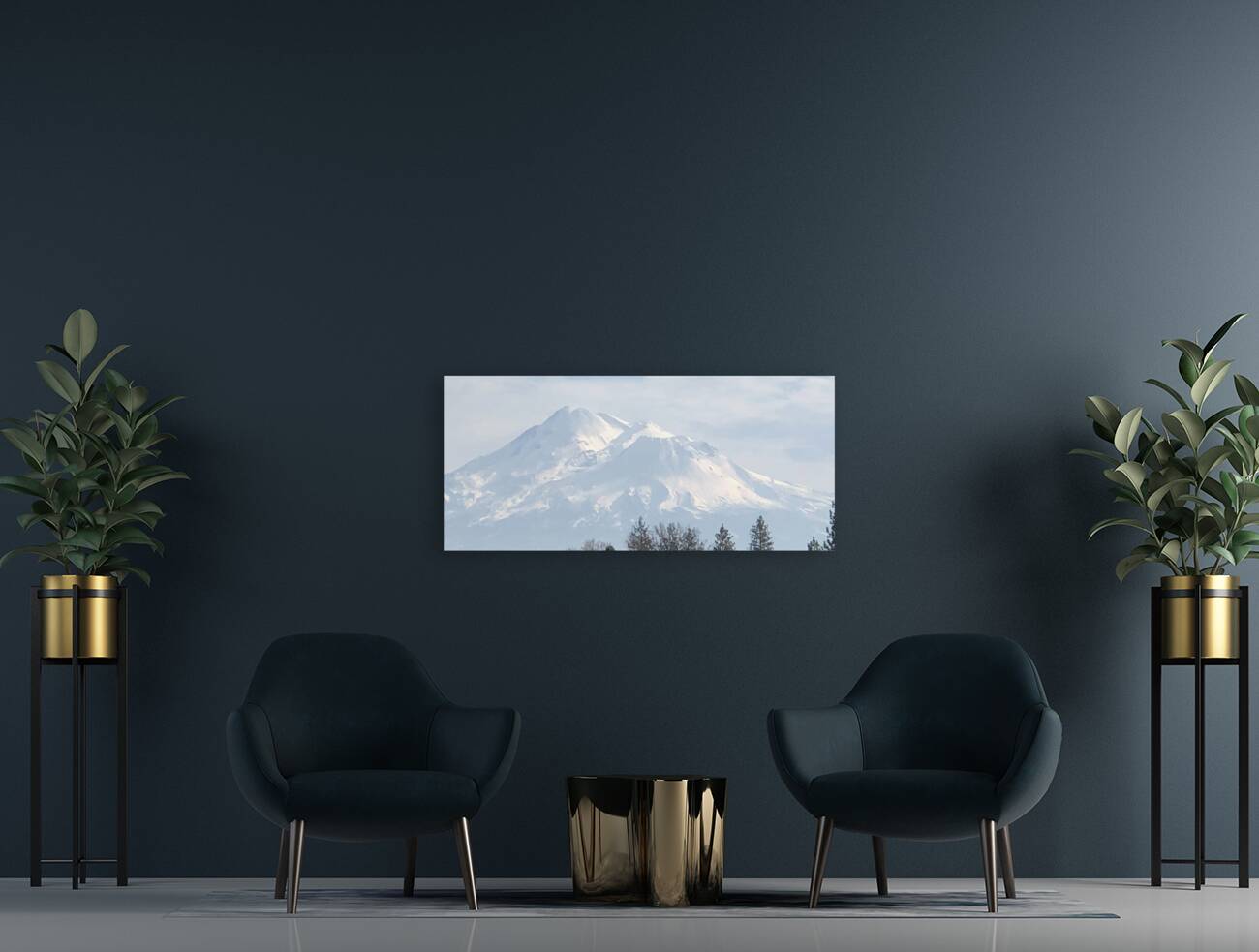 Mount Shasta in Peaceful Light Reproduction