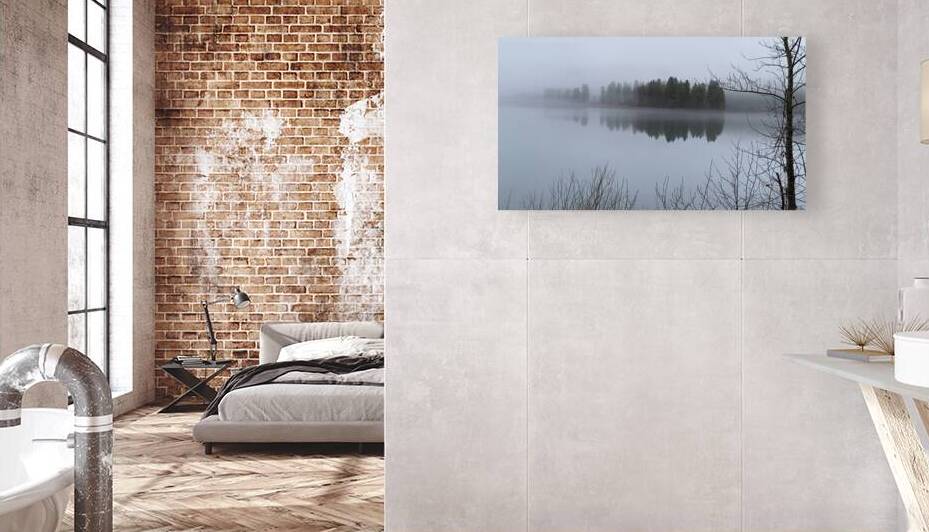 Winter Mist on Lake Siskiyou by Tara Gardner