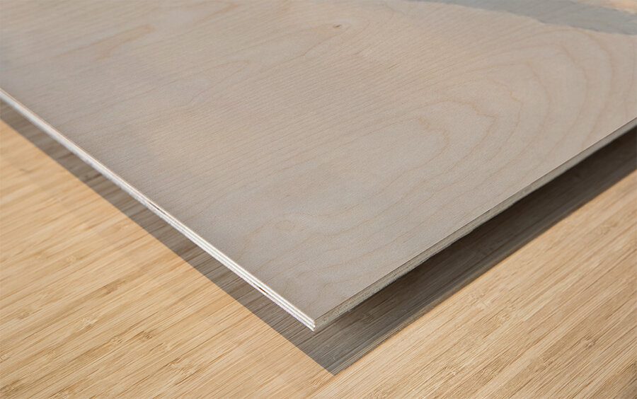 Peaceful Mountain Wood print